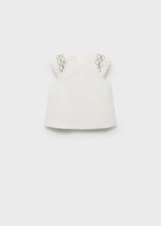 Camicetta in cotone ricamata