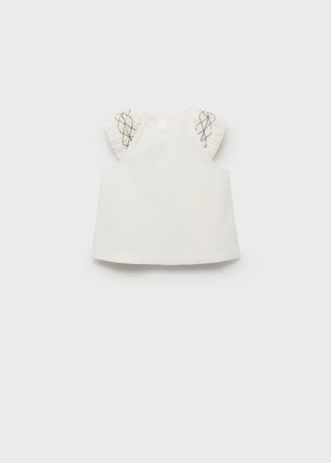 Camicetta in cotone ricamata Camicetta in cotone ricamata