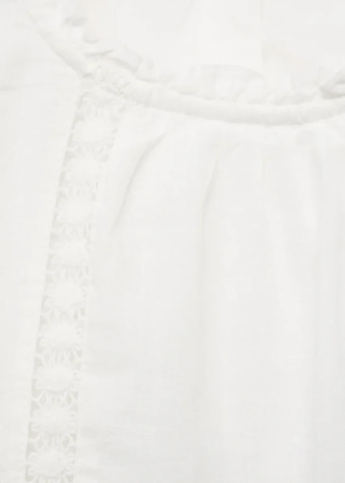 Camicetta in cotone ricamata