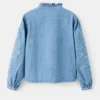 Camicetta in denim ricamata Camicetta in denim ricamata
