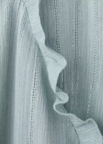 Camicetta in lurex con volant Camicetta in lurex con volant