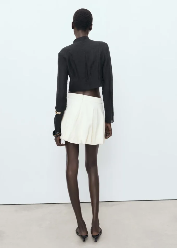 Camicetta in lyocell con alamari Camicetta in lyocell con alamari