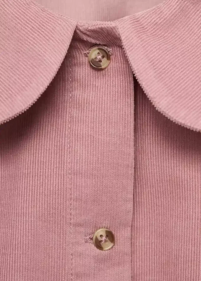 Camicetta in velluto a coste con colletto baby Camicetta in velluto a coste con colletto baby