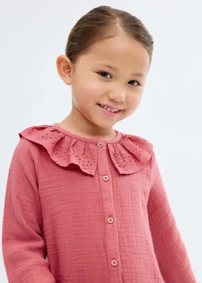 Camicetta ricamata Bambula