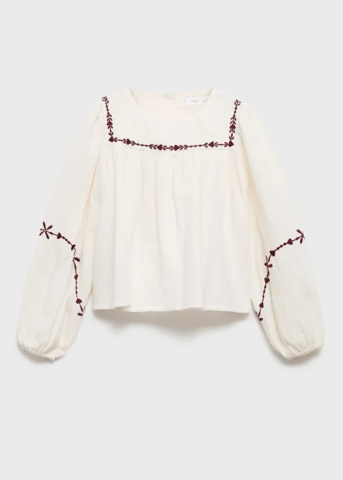 Camicetta ricamata Bambula Camicetta ricamata Bambula