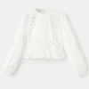 Camicetta ricamata con perline Camicetta ricamata con perline