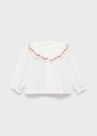 Camicetta ricamata in plumetis