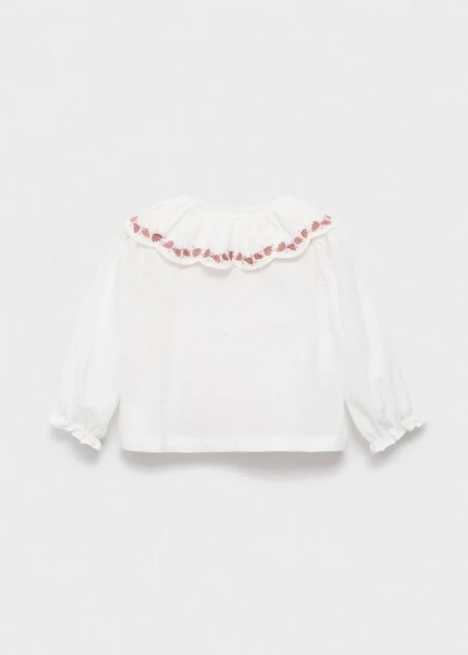 Camicetta ricamata in plumetis Camicetta ricamata in plumetis