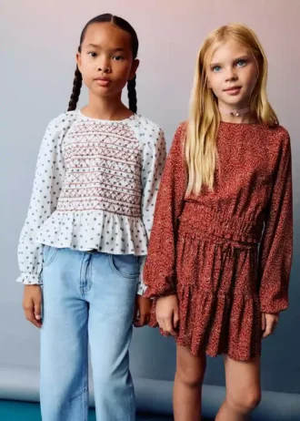 Camicetta stampata ricamata Camicetta stampata ricamata