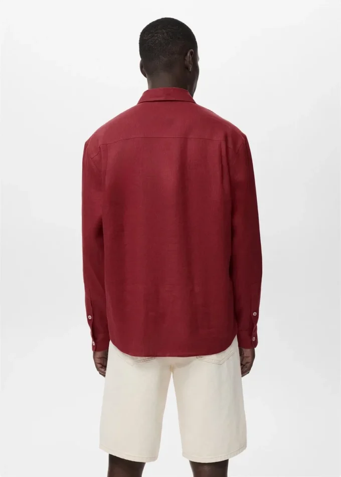 Camicia 100% lino con taschino Camicia 100% lino con taschino