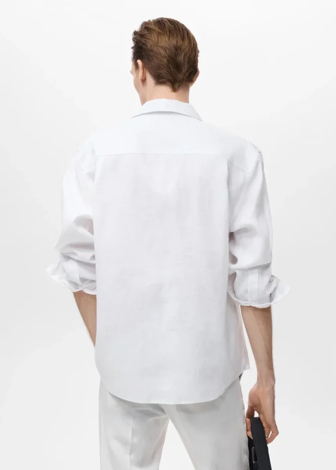 Camicia 100% lino con taschino Camicia 100% lino con taschino