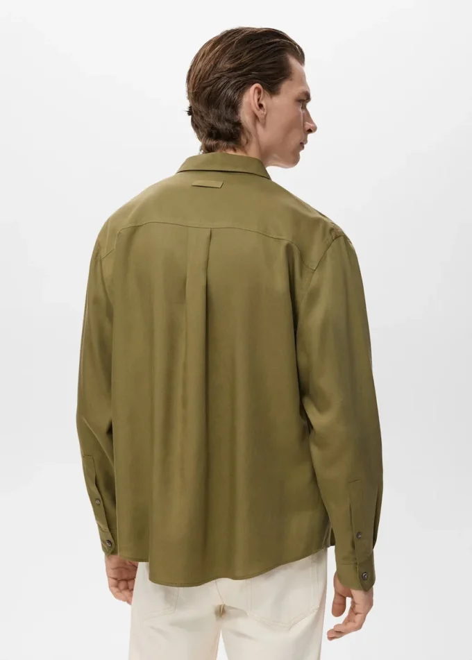 Camicia 100% lyocell con taschino Camicia 100% lyocell con taschino