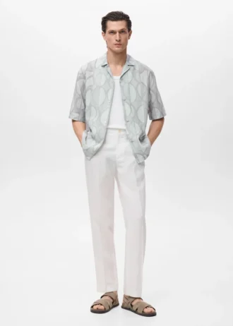 Camicia a maniche corte stampata Camicia a maniche corte stampata