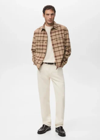 Camicia a quadri con tasche