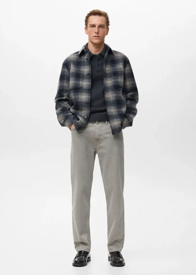 Camicia a quadri con tasche