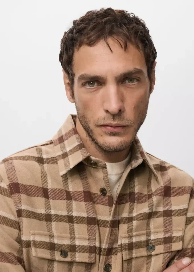 Camicia a quadri con tasche Camicia a quadri con tasche