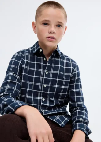 Camicia a quadri in cotone