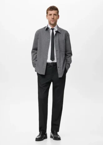 Camicia a quadri in cotone 100% dalla vestibilità morbida