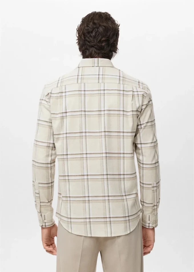 Camicia a quadri in flanella 100% cotone