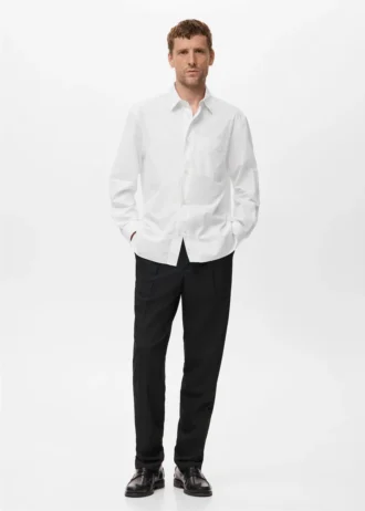 Camicia a righe 100% cotone dalla vestibilità morbida