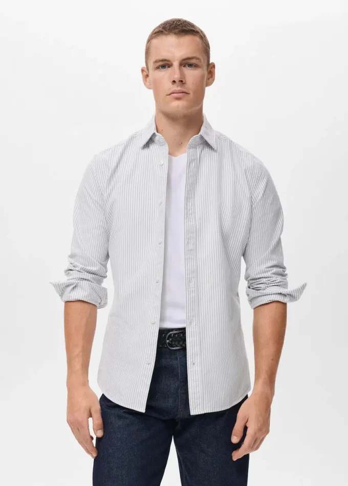 Camicia a righe Kodak 100% cotone Camicia a righe Kodak 100% cotone