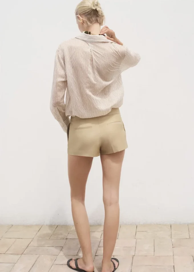 Camicia a righe semitrasparente Camicia a righe semitrasparente