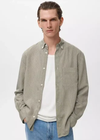 Camicia a righe vestibilità regolare