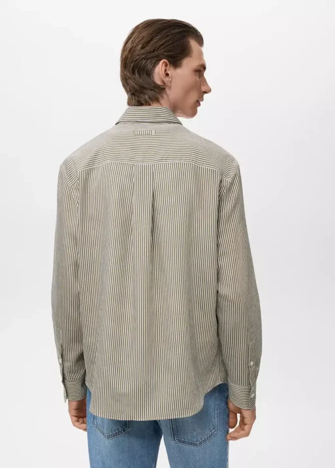 Camicia a righe vestibilità regolare Camicia a righe vestibilità regolare