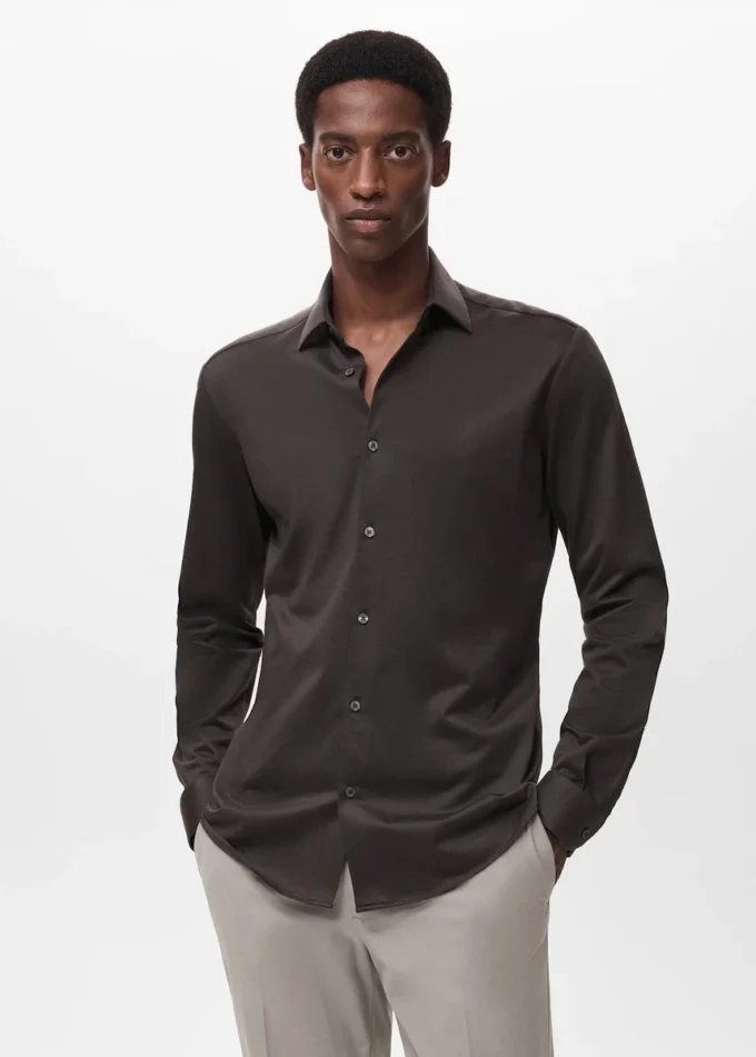 Camicia comfort stretch non stirabile Camicia comfort stretch non stirabile