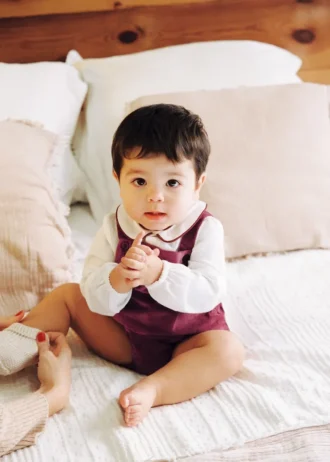 Camicia con colletto a contrasto