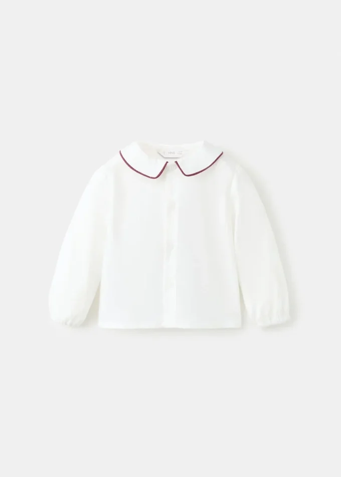 Camicia con colletto a contrasto Camicia con colletto a contrasto