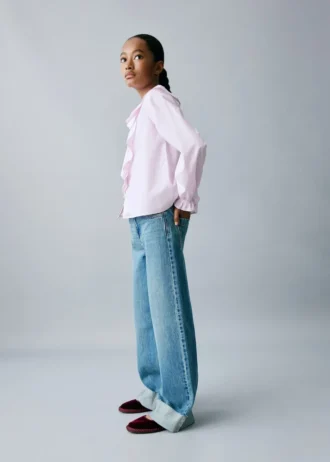 Camicia con dettagli arricciati