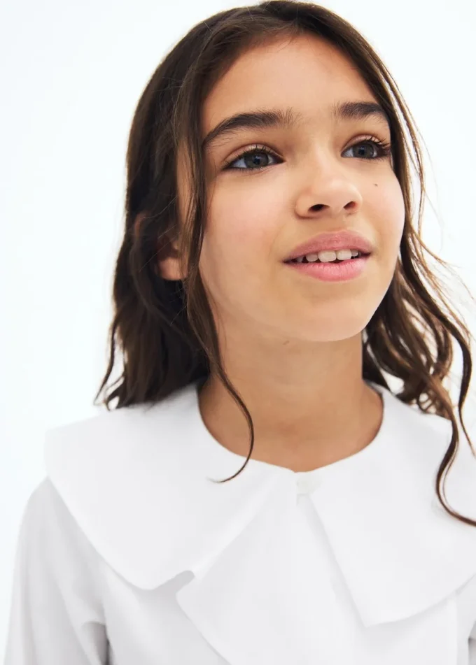 Camicia con dettagli arricciati