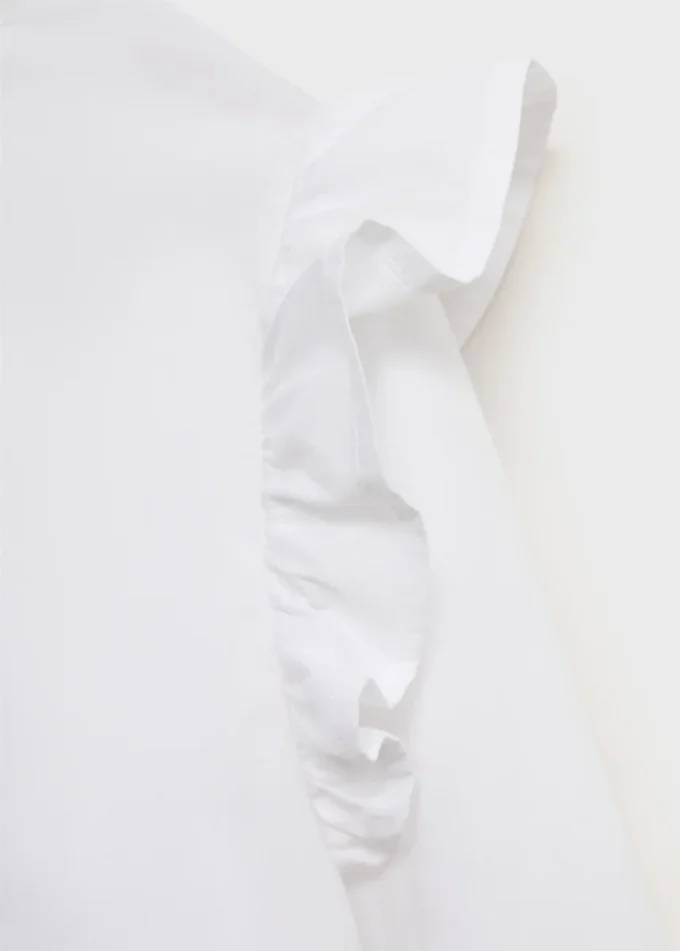 Camicia con dettagli arricciati