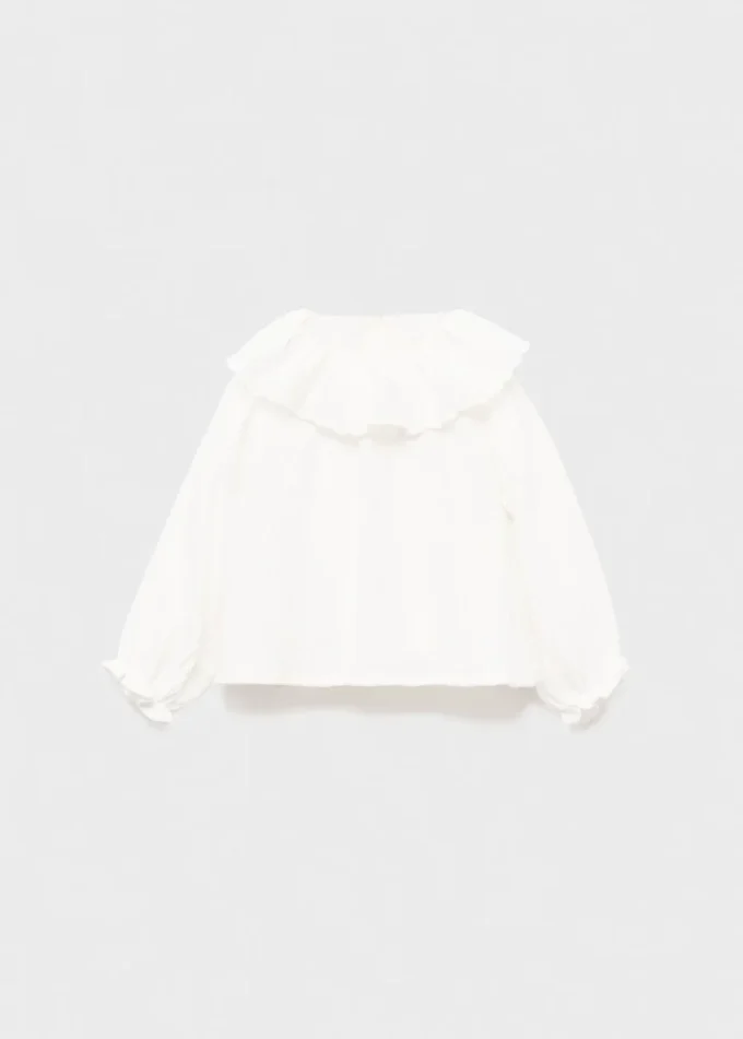 Camicia con doppio colletto alla coreana Camicia con doppio colletto alla coreana