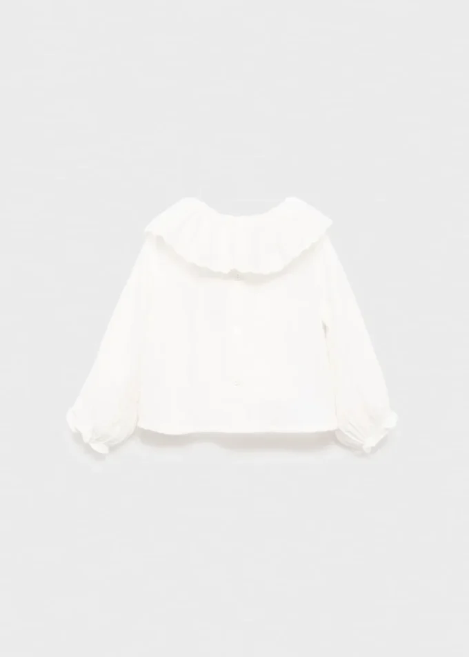 Camicia con doppio colletto alla coreana Camicia con doppio colletto alla coreana