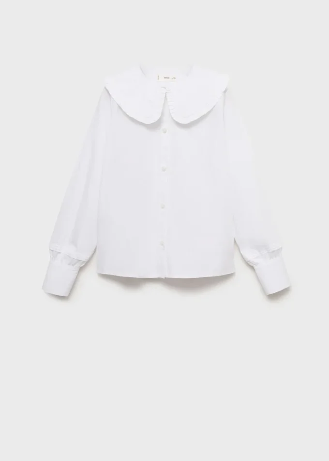 Camicia con doppio colletto alla coreana Camicia con doppio colletto alla coreana