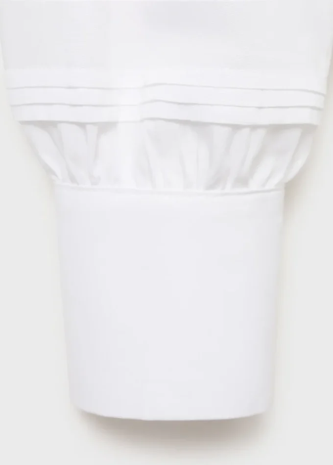 Camicia con doppio colletto alla coreana Camicia con doppio colletto alla coreana