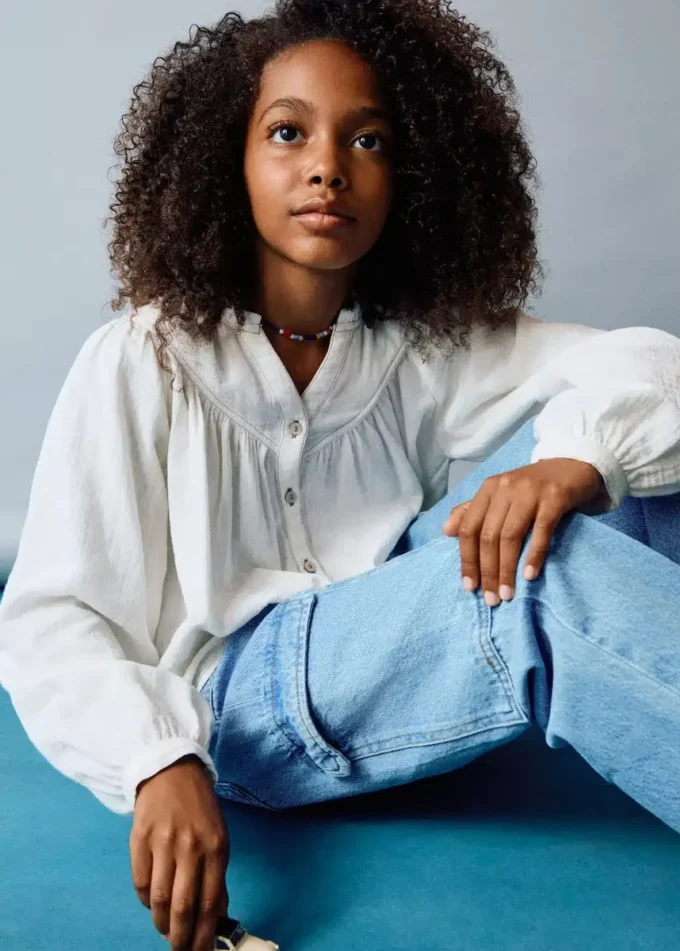 Camicia con maniche a sbuffo Camicia con maniche a sbuffo