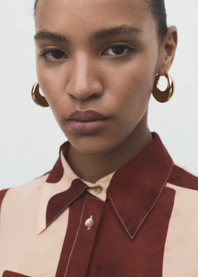 Camicia con stampa geometrica