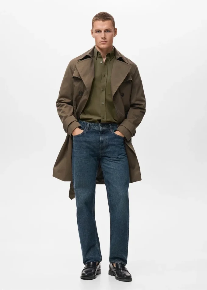 Camicia con taschino, vestibilità regolare, 100% cotone Camicia con taschino, vestibilità regolare, 100% cotone