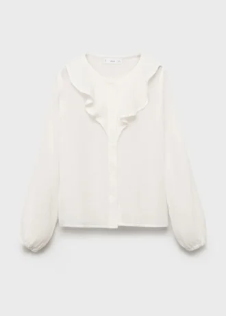 Camicia con volant increspati Camicia con volant increspati