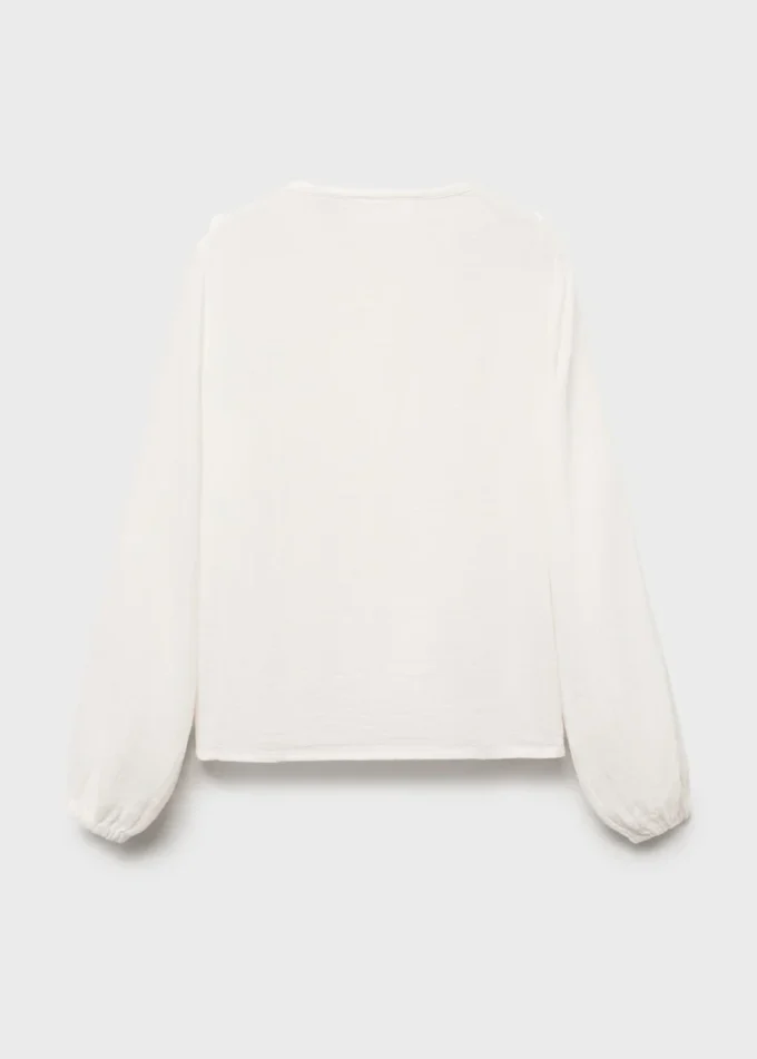 Camicia con volant increspati Camicia con volant increspati