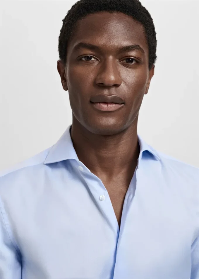 Camicia da abito strutturata slim fit Camicia da abito strutturata slim fit