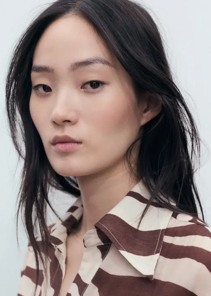 Camicia fluida con stampa zebrata Camicia fluida con stampa zebrata