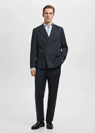 Camicia formale slim fit in cotone Giza a righe