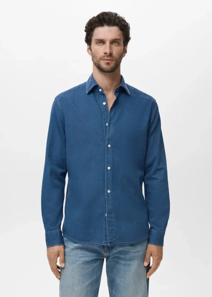 Camicia in chambray 100% cotone Camicia in chambray 100% cotone