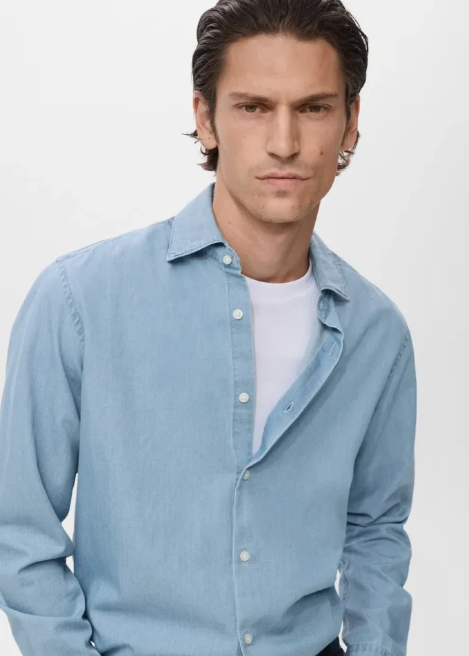 Camicia in chambray 100% cotone Camicia in chambray 100% cotone