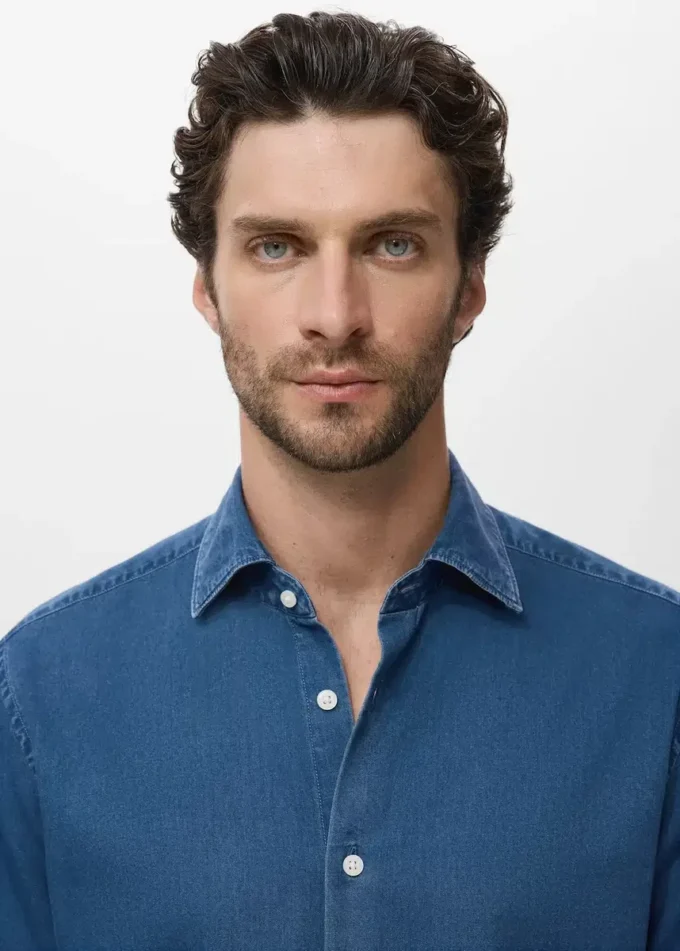 Camicia in chambray 100% cotone Camicia in chambray 100% cotone