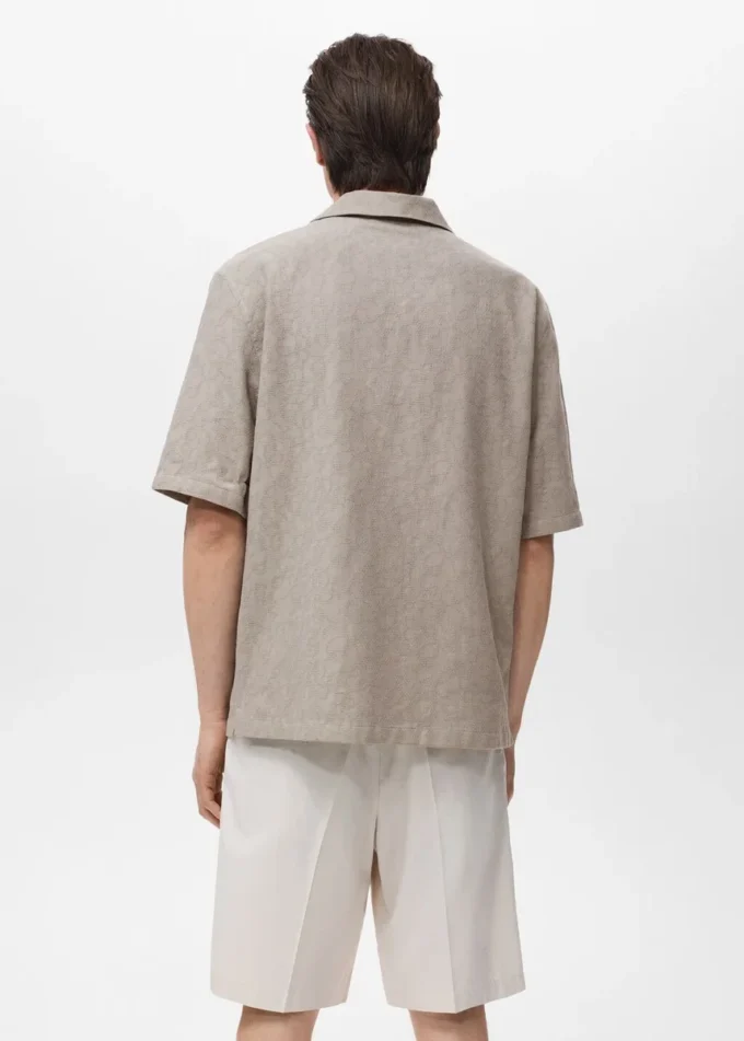 Camicia in cotone 100% ricamato Camicia in cotone 100% ricamato